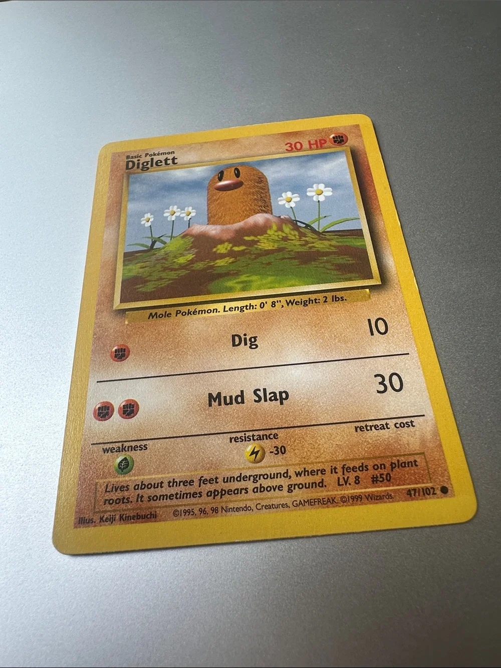 Diglett Pokémon Trading Card (47/102)